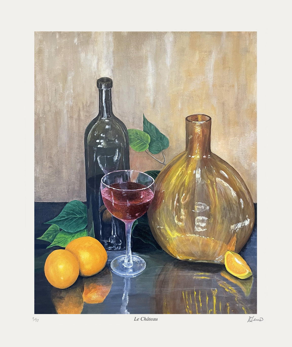 "Le Château" Limited Of 77 Art Print By Ryan Lewis, Modern Art, Canadian Art, Art, Autographed, Signed, AAAPA33132